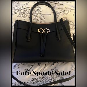 Leather KATE SPADE New York Crossbody/ Handbag. Front & Back logo. Clean Inside
